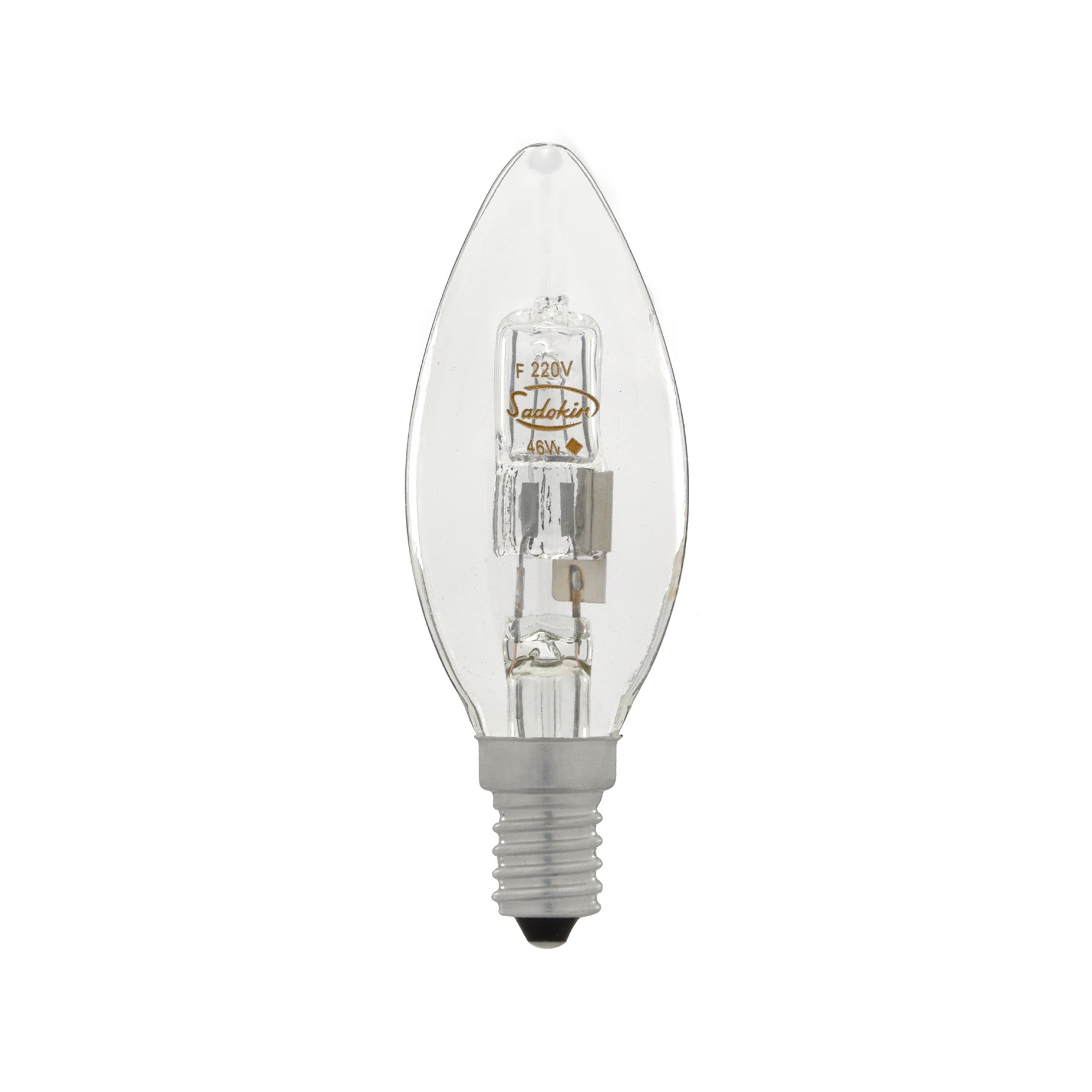 Lâmpada Halógena E14 Vela 46W Luz Amarela 220V Sadokin