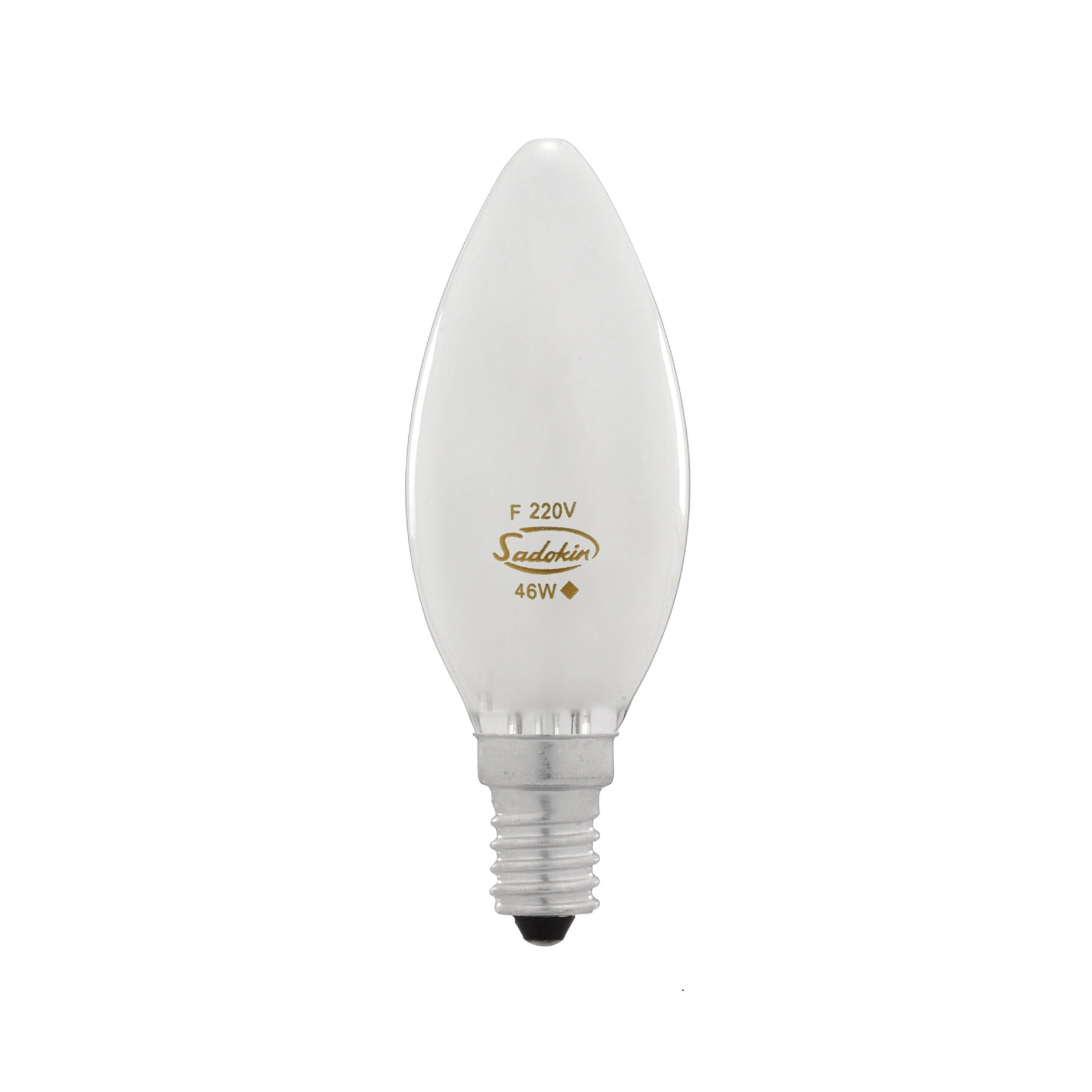 Lâmpada Halógena E14 Vela 46W Luz Amarela 220V Sadokin