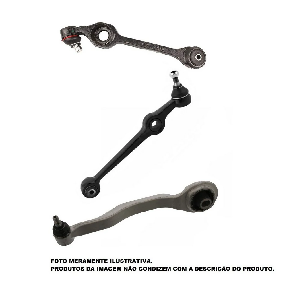 Braço Tensor Dianteiro FORD FUSION Lado Esquerdo Inferior Curvo - FLEX AUTOMOTIVE FXSU3056