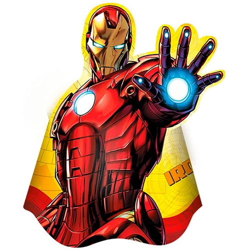 Chapéu De Aniversário Iron Man Assemble Com 8 Unidades Regina Festas