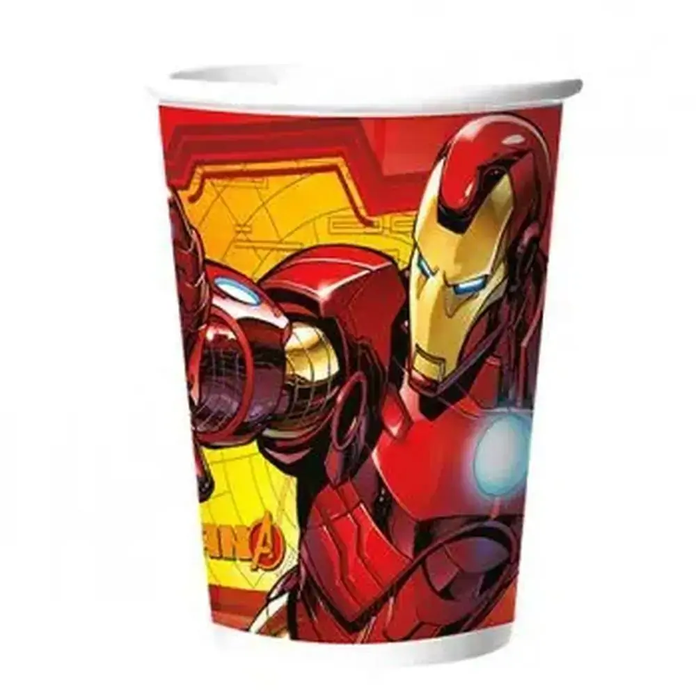 Copo Papel Regina R76 C/8 Iron Man Assemble