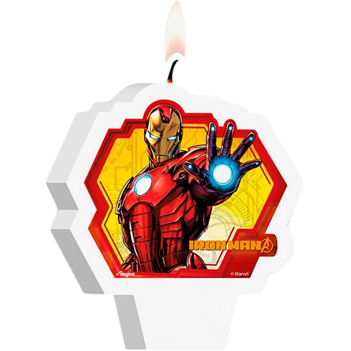 Vela Plana Regina Festas Iron Man Assemble 1 Unidade