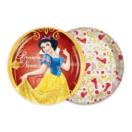 Prato Regina 18cm R247 C/8 Branca Neve New