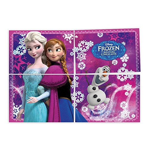 Painel Frozen Regina Festas Com 1 Unidade 126x88cm