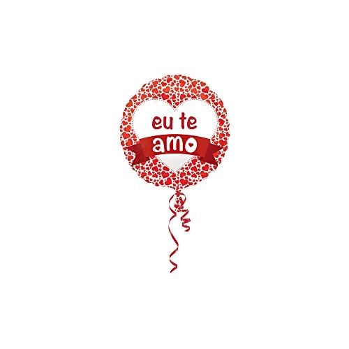 Balao Metalizado Regina Standard Eu Te Amo 17 Pol