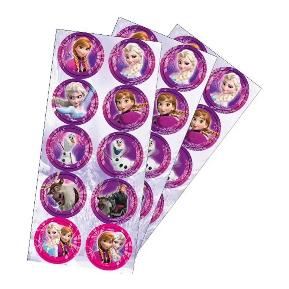 Adesivo Decorativo Redondo Frozen C/30