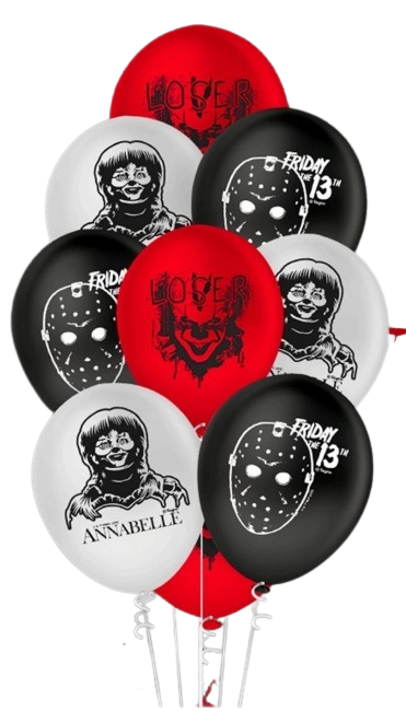 Balao Latex Horror 9pol C/25 Regina Festas