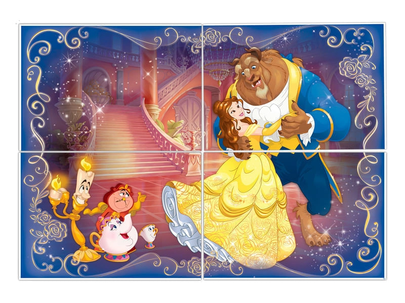 Painel 126x88cm Bela E A Fera