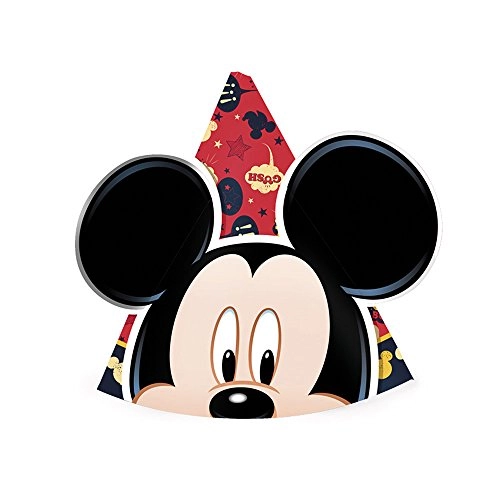 Chapeu Regina Aniv R276 Mickey Clas 8 Unid