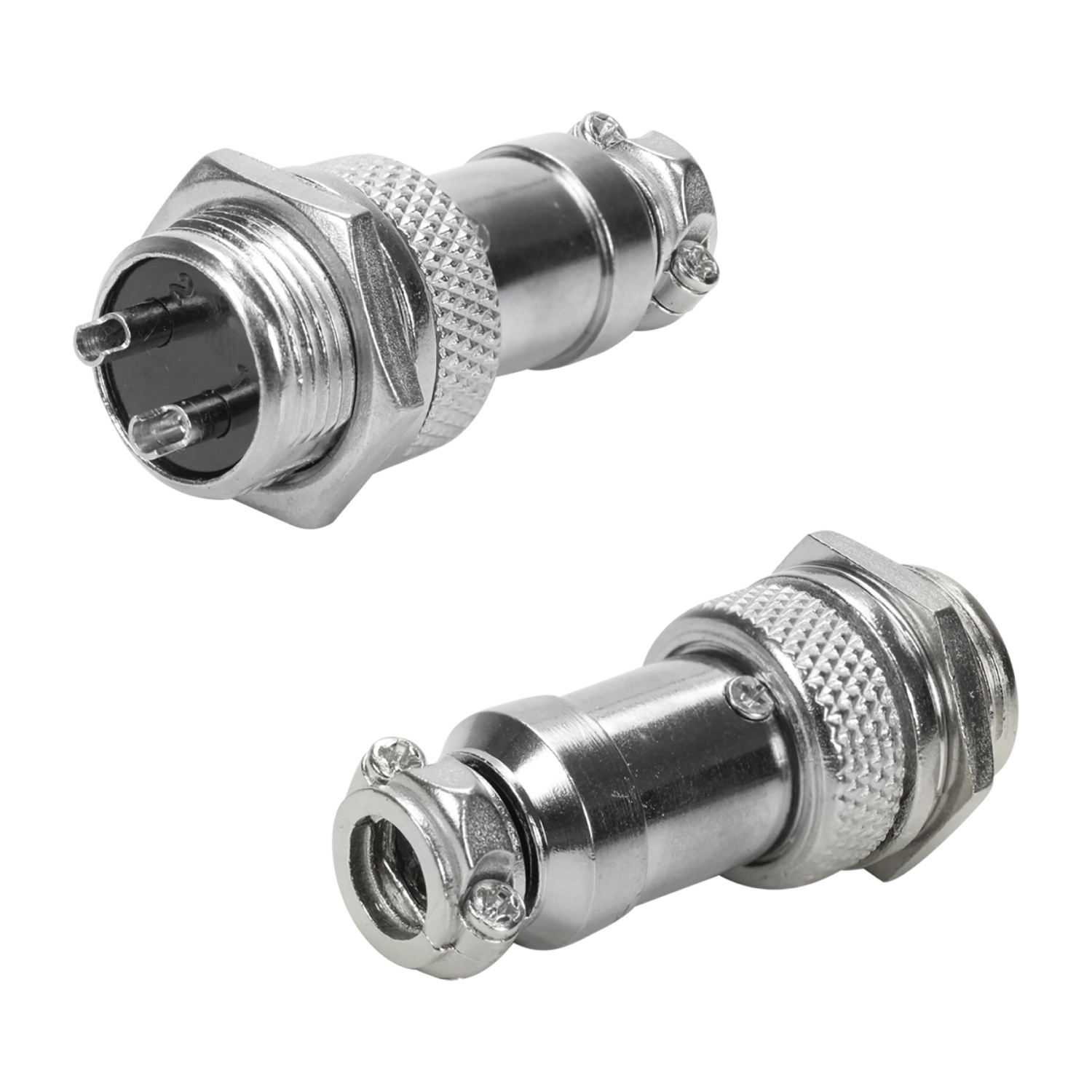 5x Conjunto Plug Conector Mike Kit Macho E Fêmea 2 Pinos