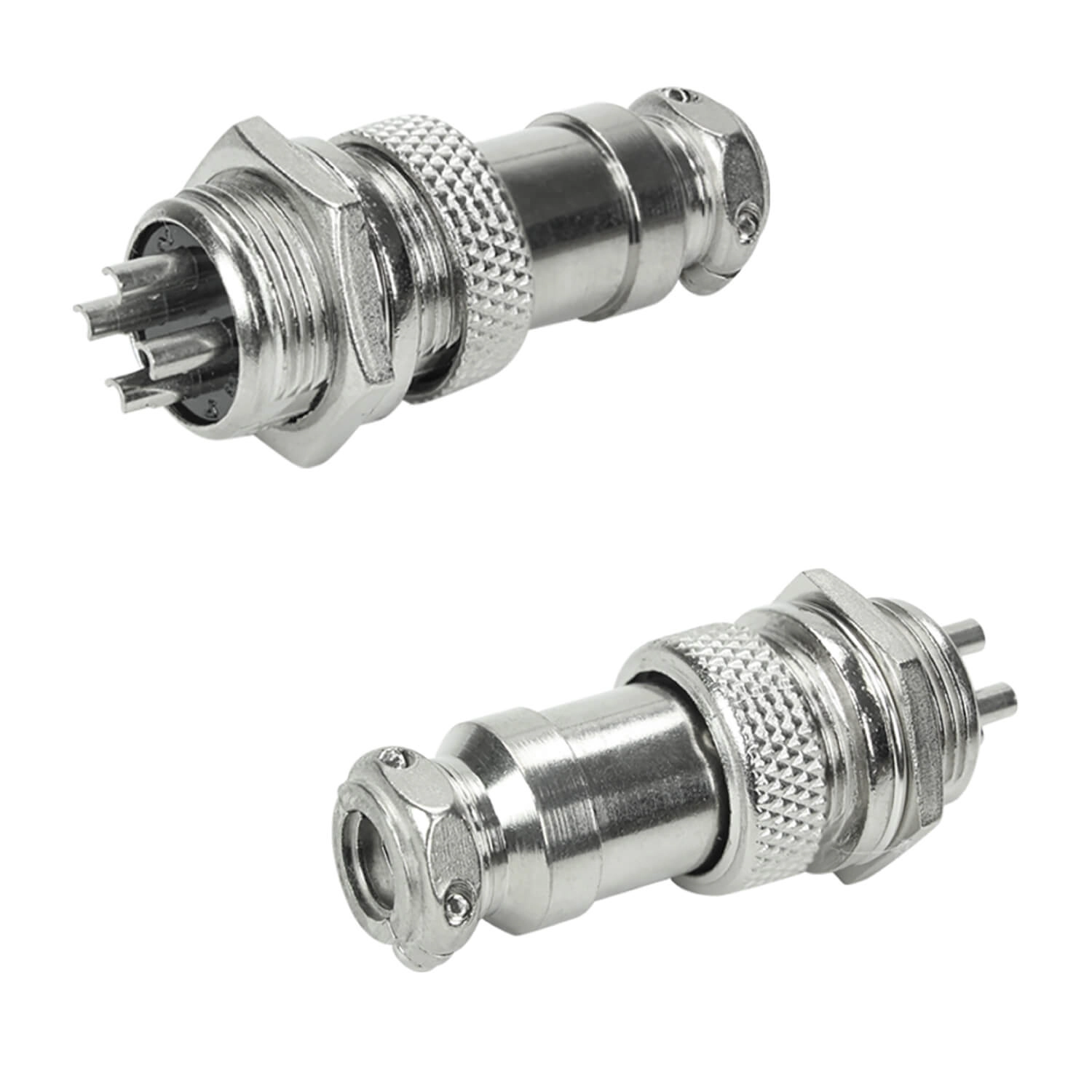 5x Conjunto Plug Conector Mike Kit Macho E Fêmea 4 Pinos