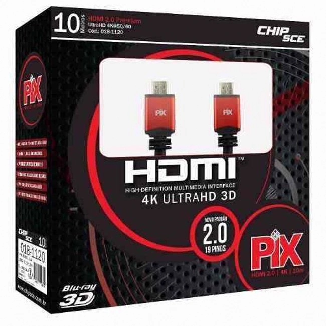 Cabo HDMI 10 metros 2.0 018-1120