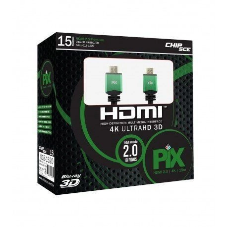 Cabo Hdmi 2 0 4k Hdr 19p 26awg 15m Chip Sce