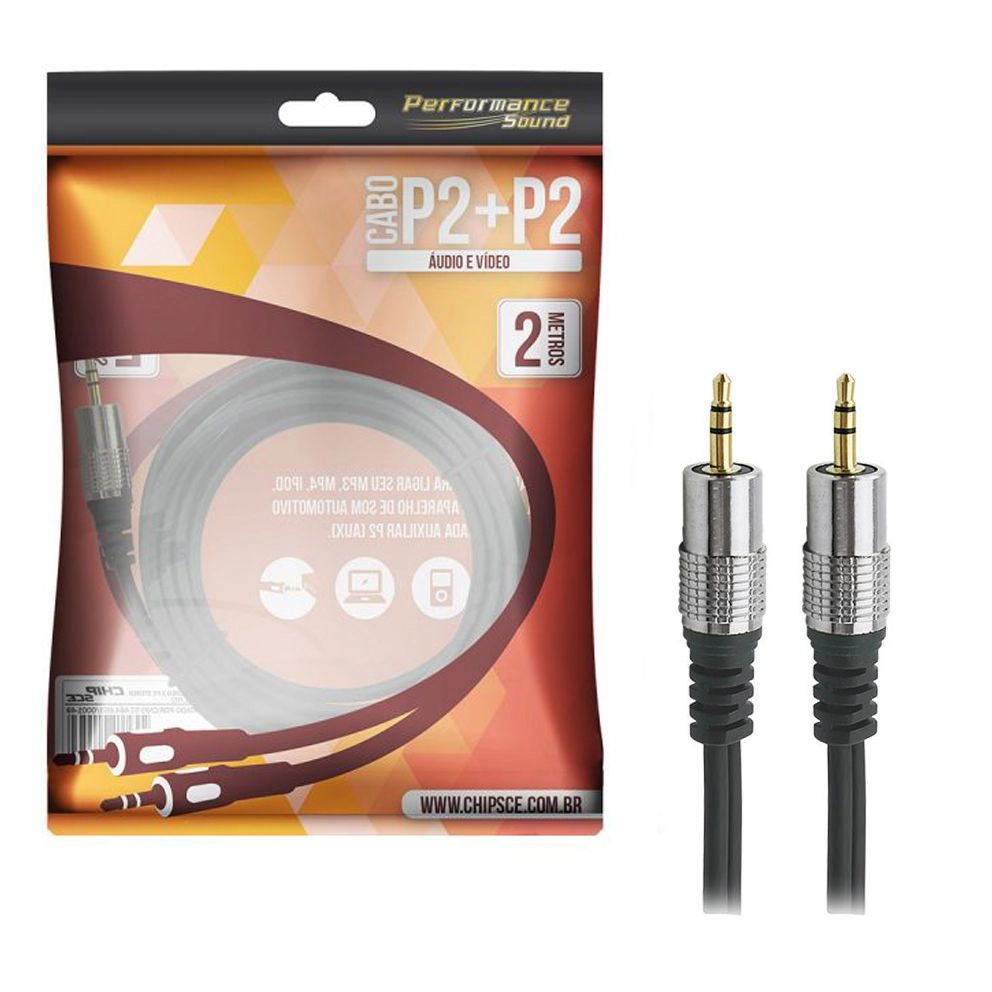 Cabo P2 Fitz P2 P2 Est Plug Met 2m