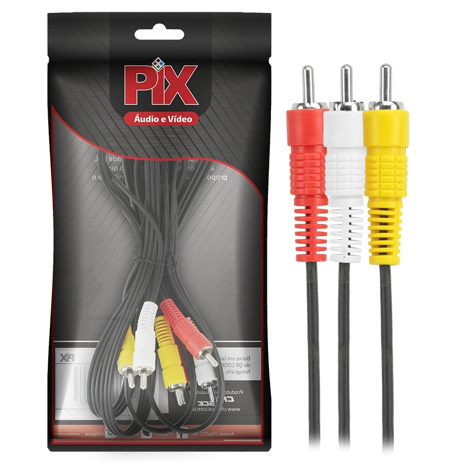 Cabo Video 3rca Niq. 1.8m 180046 5a