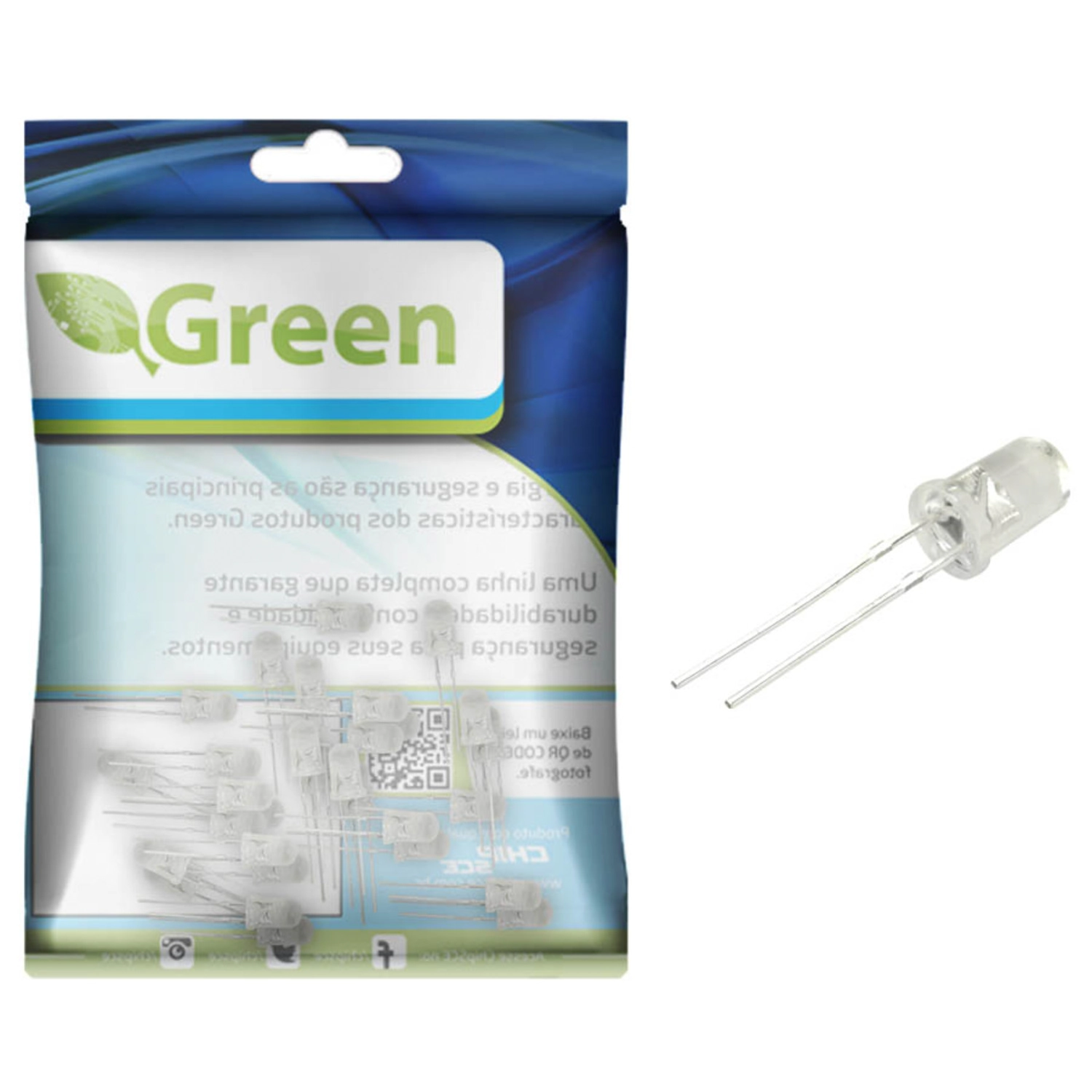 50x Led Alto Brilho 5mm - Projetos Em Geral - Roxo