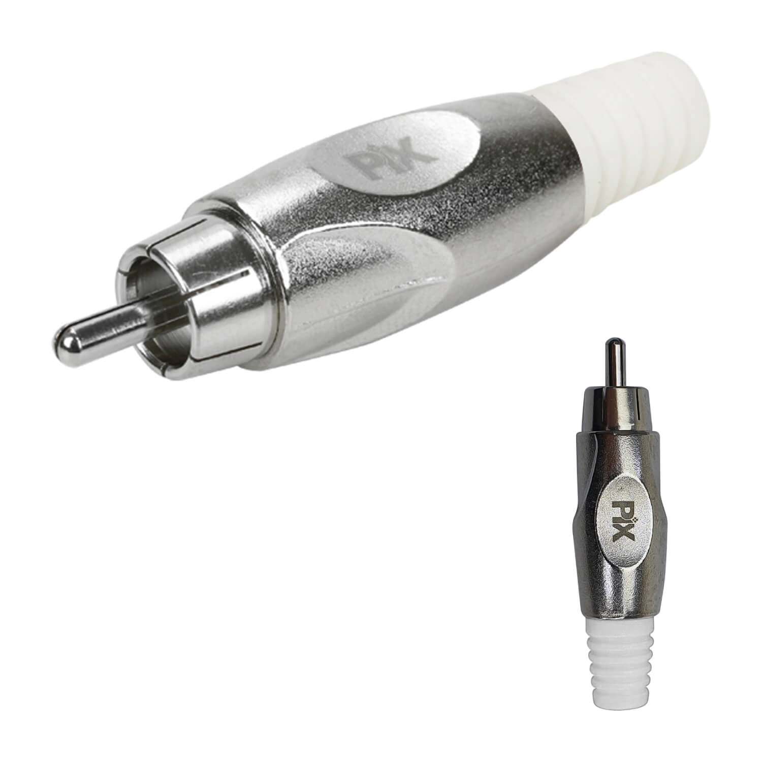 5x Plug Rca Macho Linha Premium Profissional - Original Pix