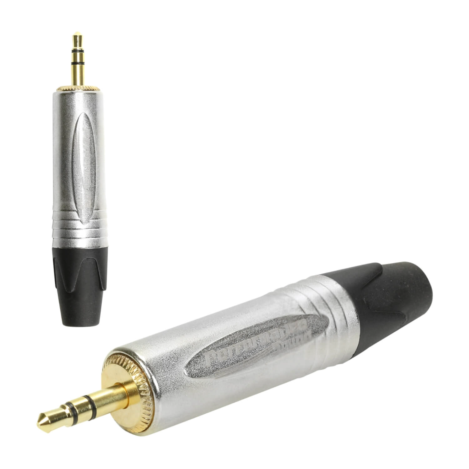 Plug P2 Soft Estéreo Metal Ponta Gold, Prata, Pix