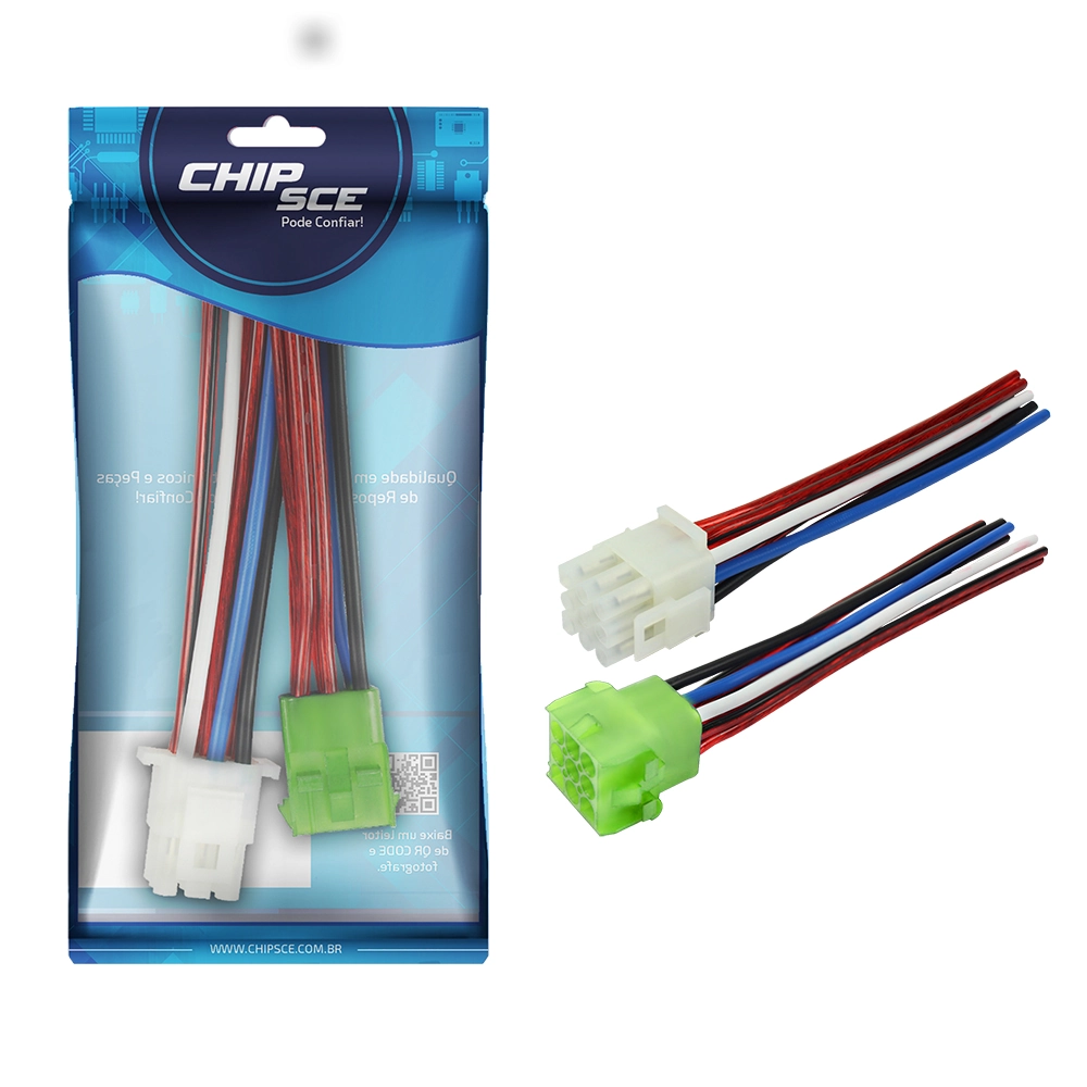 Chicote 1mm Macho E Fêmea 9 Vias - 27cm - Alta Qualidade