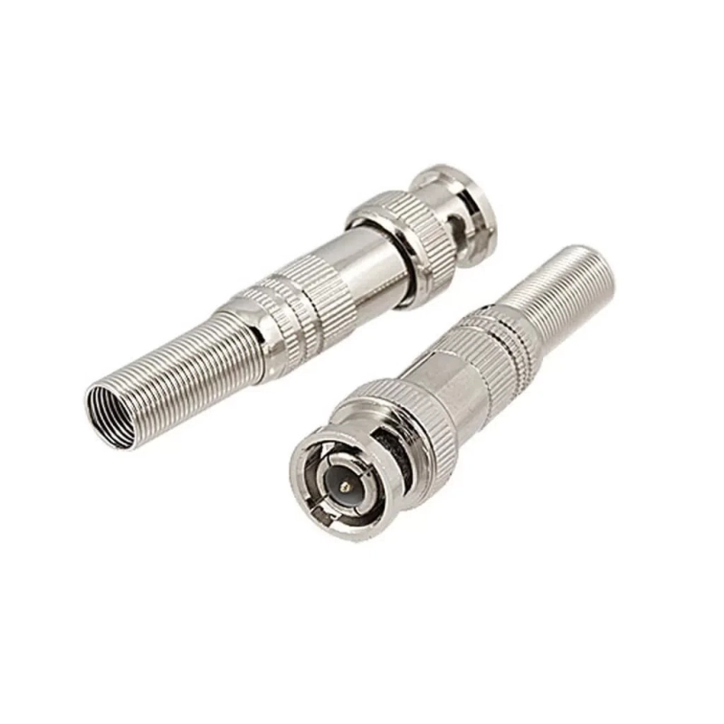 Cftv Conector Bnc C Mola 4mm 75 Ohms Rg-59 Parafuso