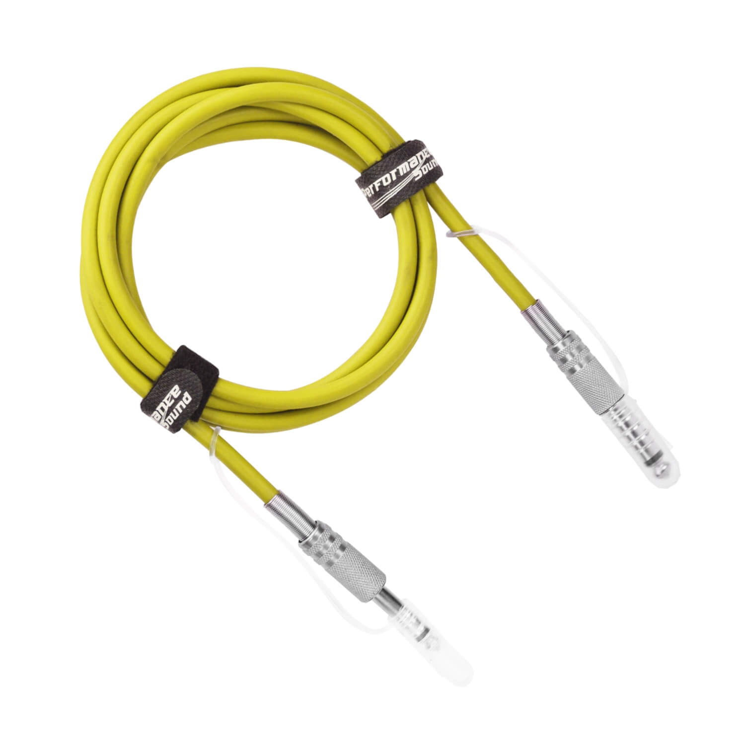 Cabo Guitarra Violão Baixo P10 X P10 Mono Amarelo 5 Metros