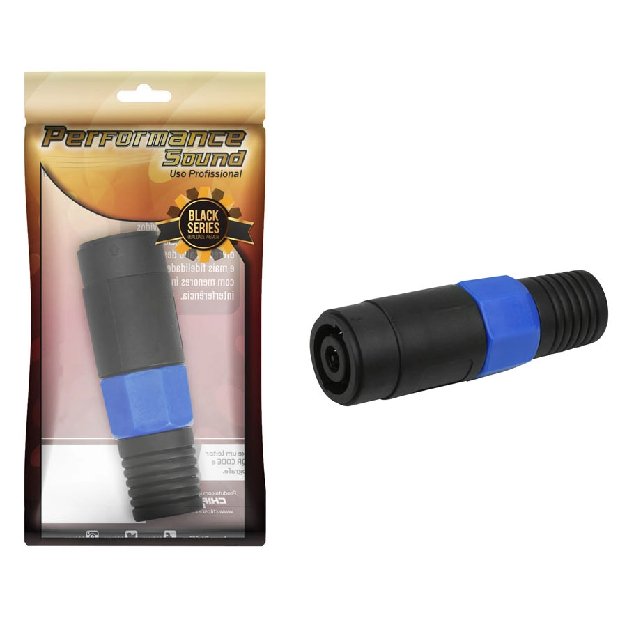 Fêmea Speakon 8 Polos - Premium Profissional Série Hard