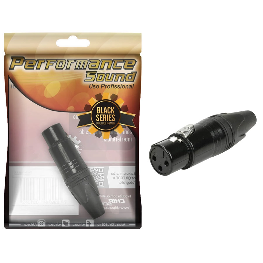 Plug Cannon Fêmea - Premium Profissional - Black Séries - Preto
