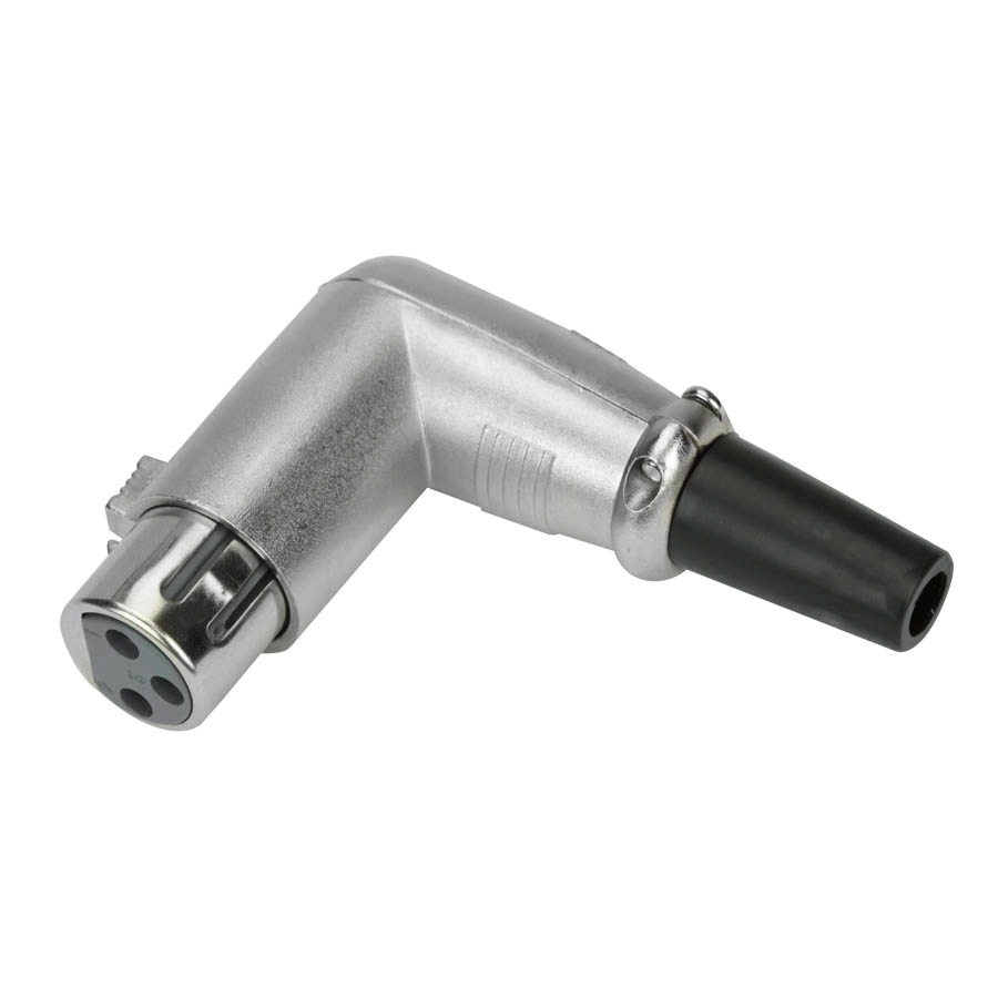 10x Plug Cannon Fêmea Com Trava Profissional Série 90º Graus