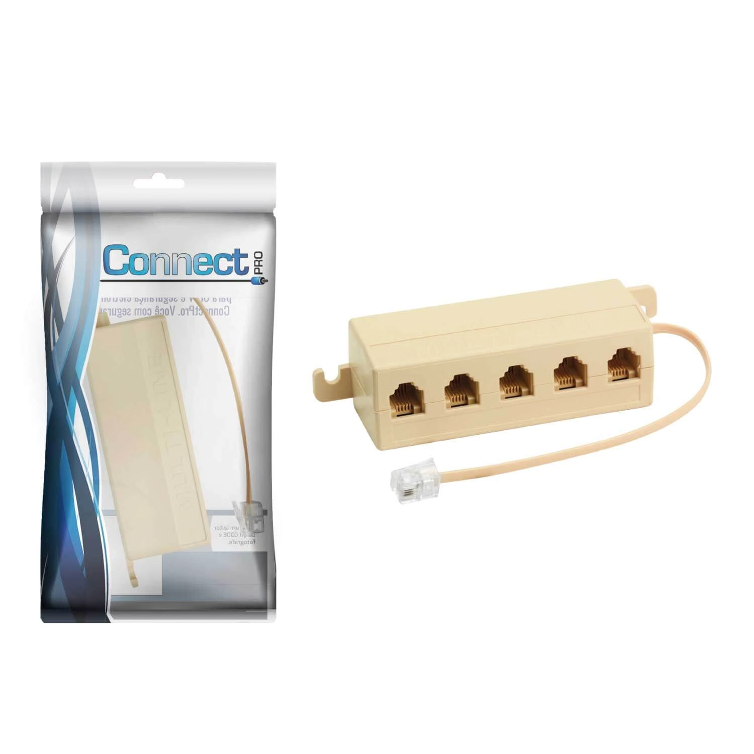 Adaptador Telefone Divisor 1 Entrada 5 Saídas
