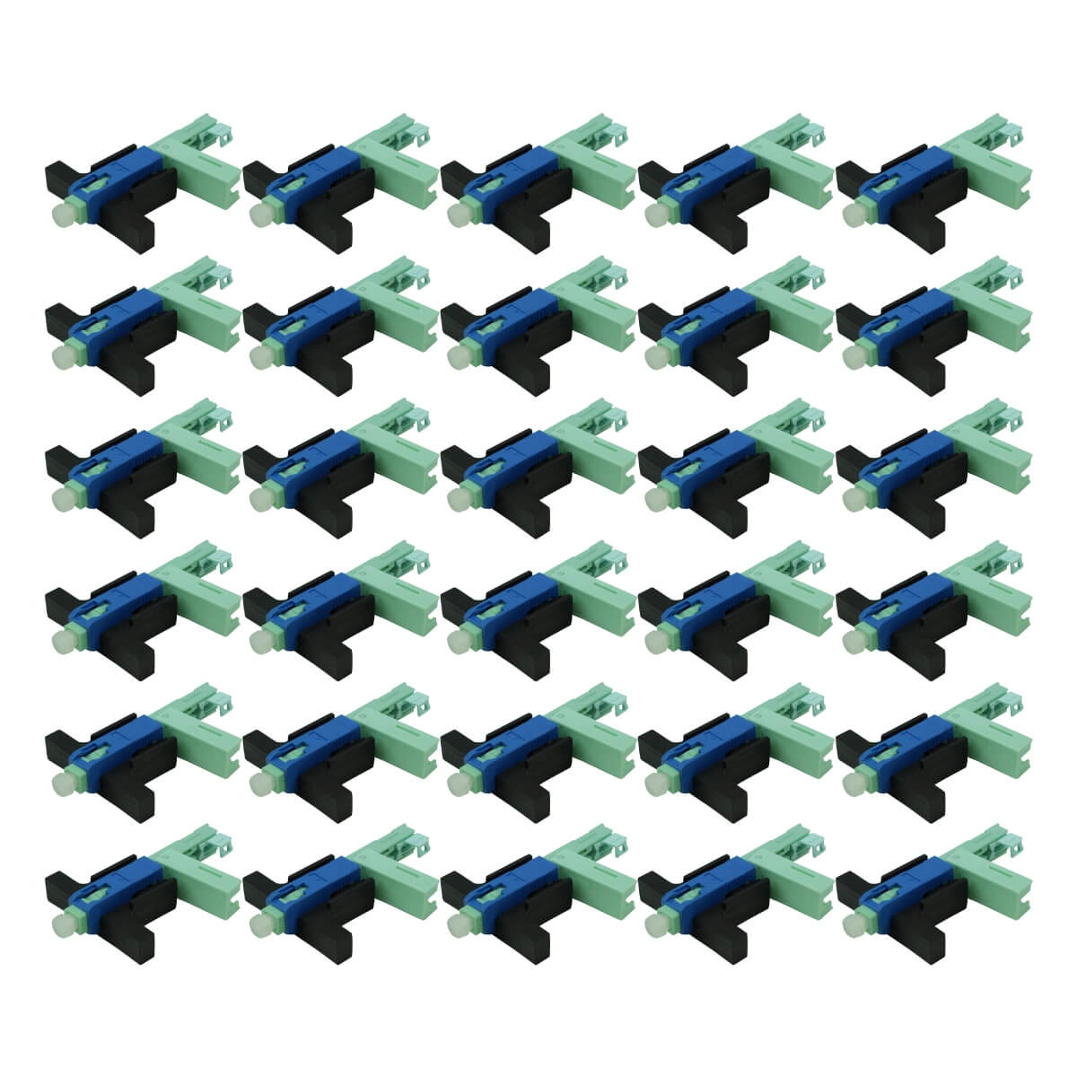 100x Conector Fast Rápido Ftth Sc Upc Reutilizável 53mm