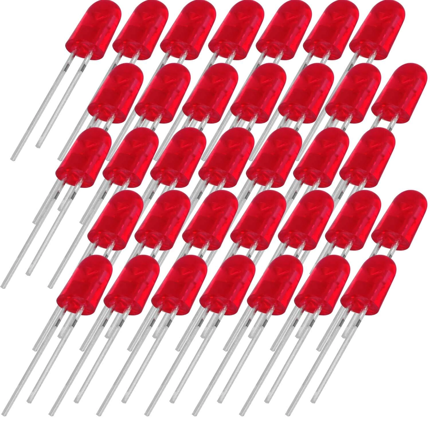 100x Led Dp-f5rr-h Vermelho 1.8-2.2v 20 Mah 620-630 2000 Mcd