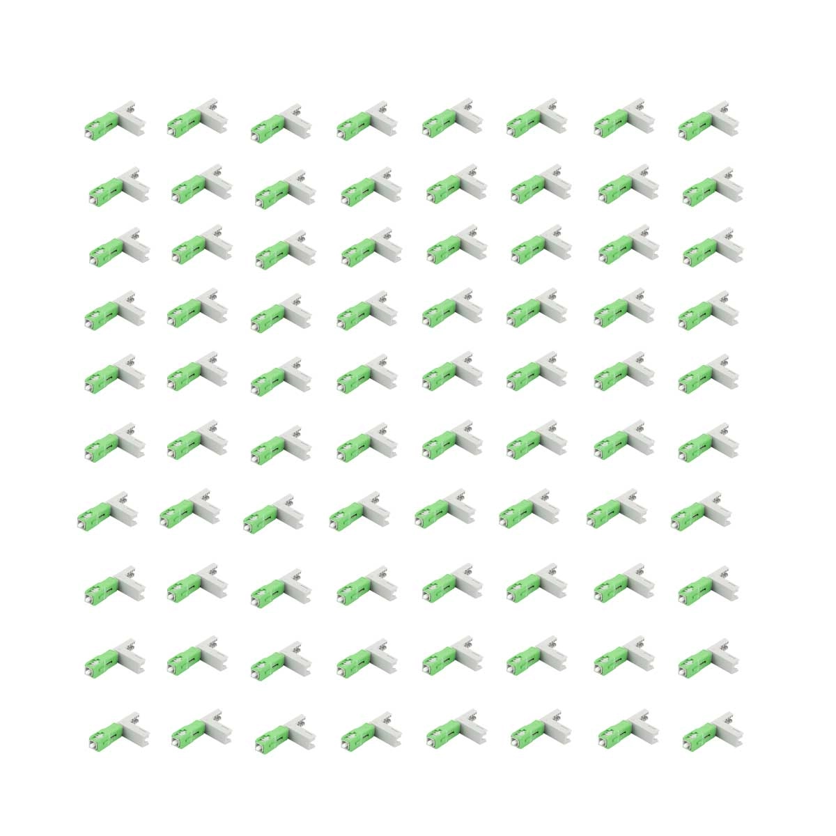 100x Conector Fibra Óptica Sc Apc Híbrido Click