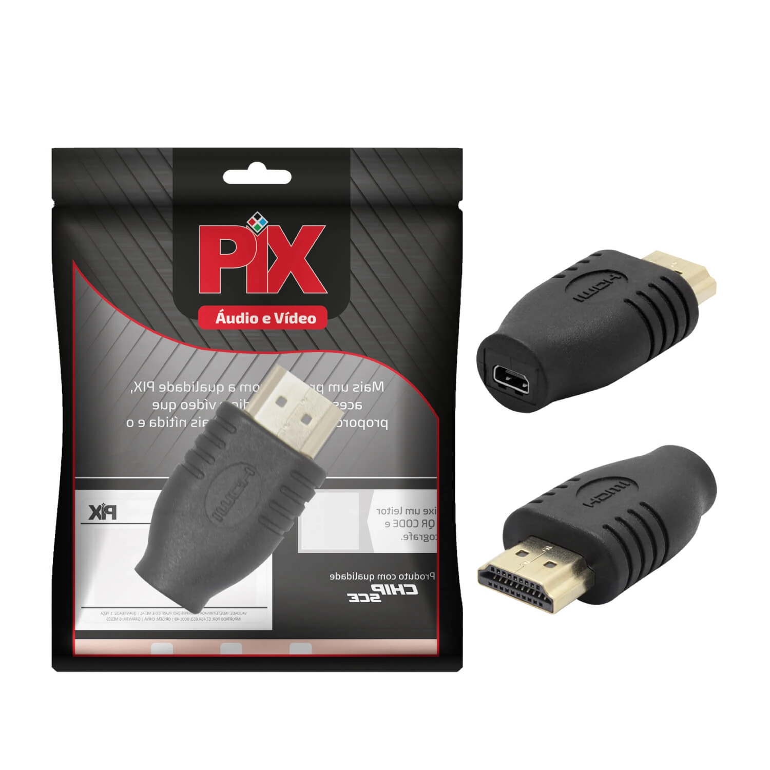 Adaptador Micro Hdmi Fêmea X Hdmi Macho 4k Full Hd