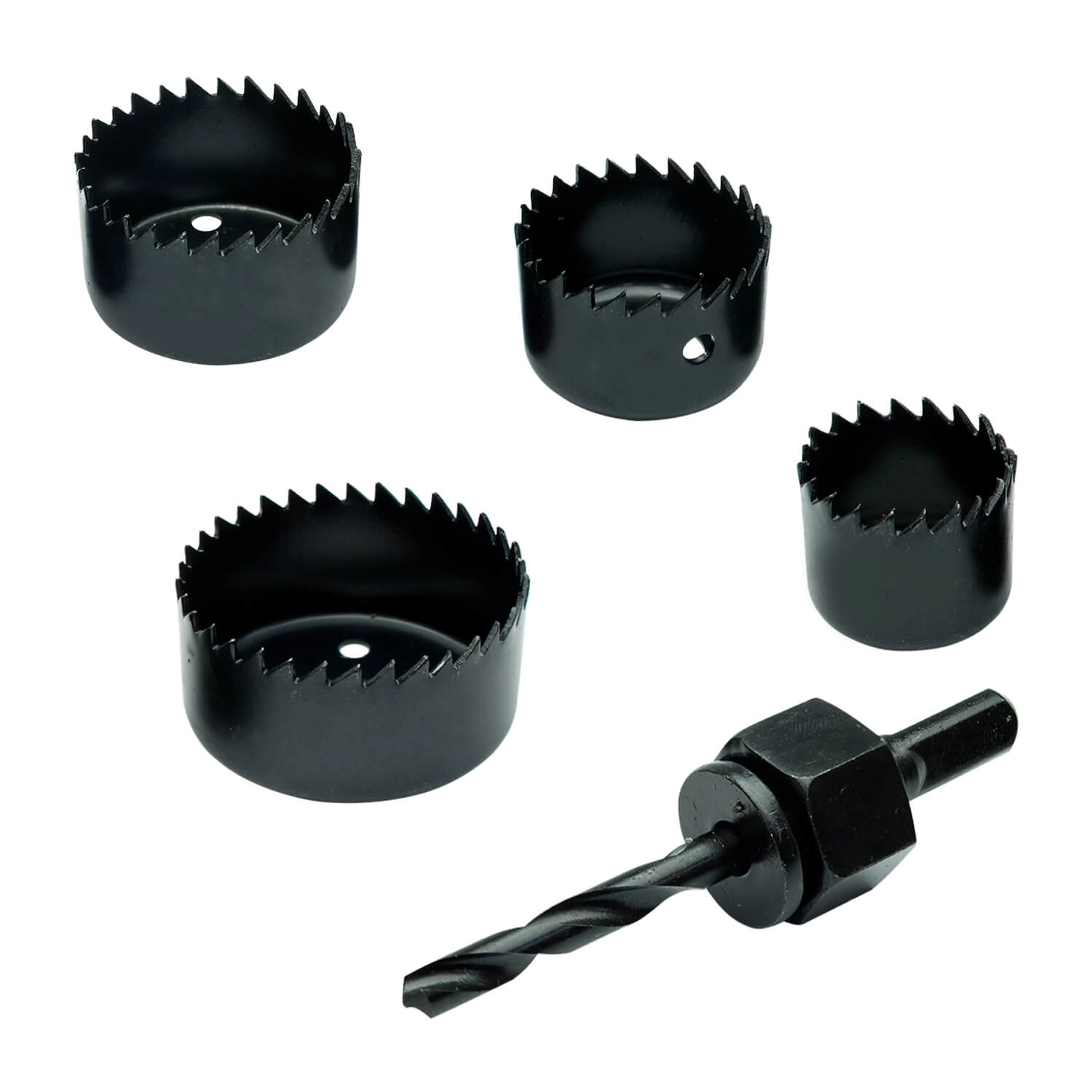 Jogo Serra Copo Kit 5 Peças Para Madeira Gesso Pvc Plástico