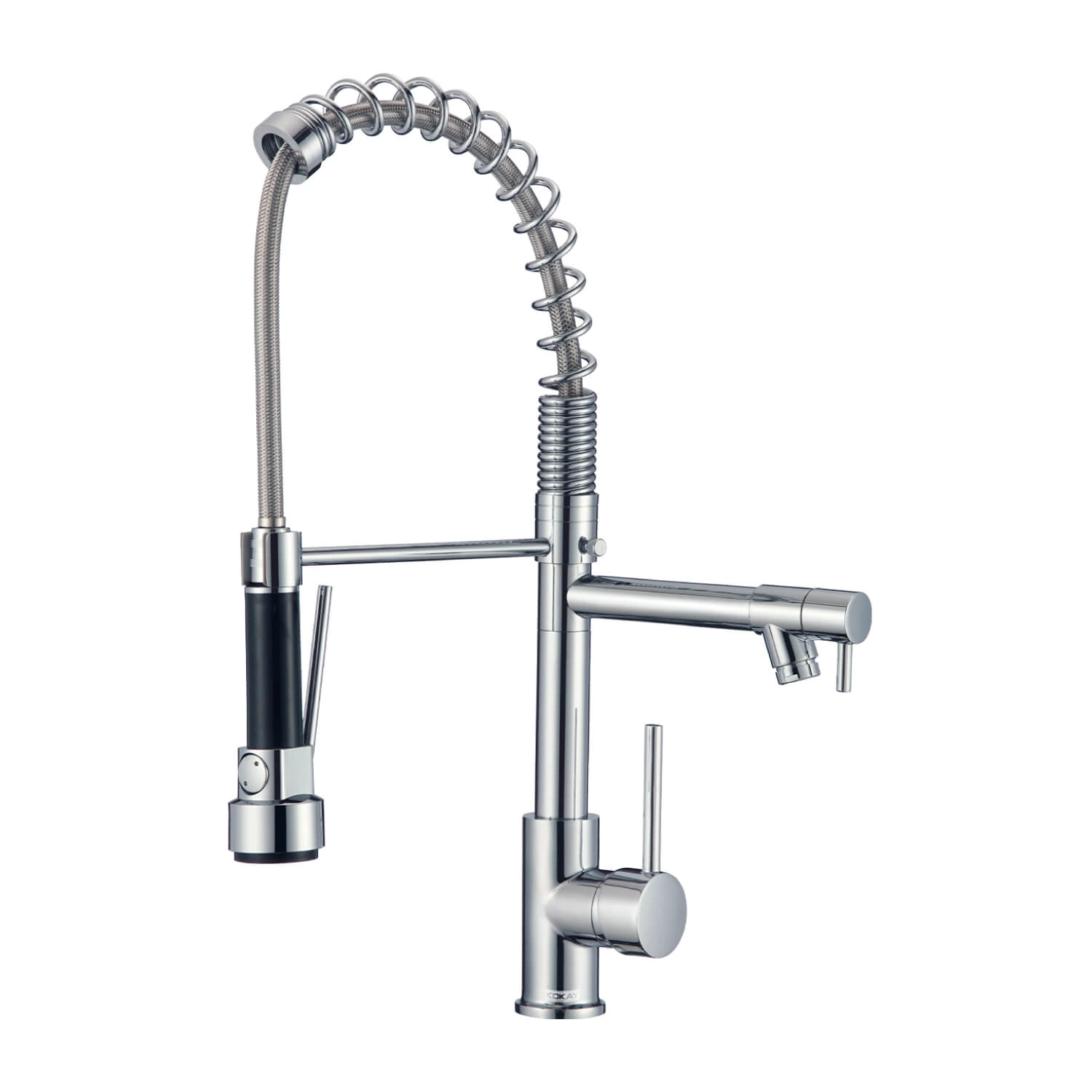 Torneira Cozinha Bancada Premium Goumert Inox Cromado Spray