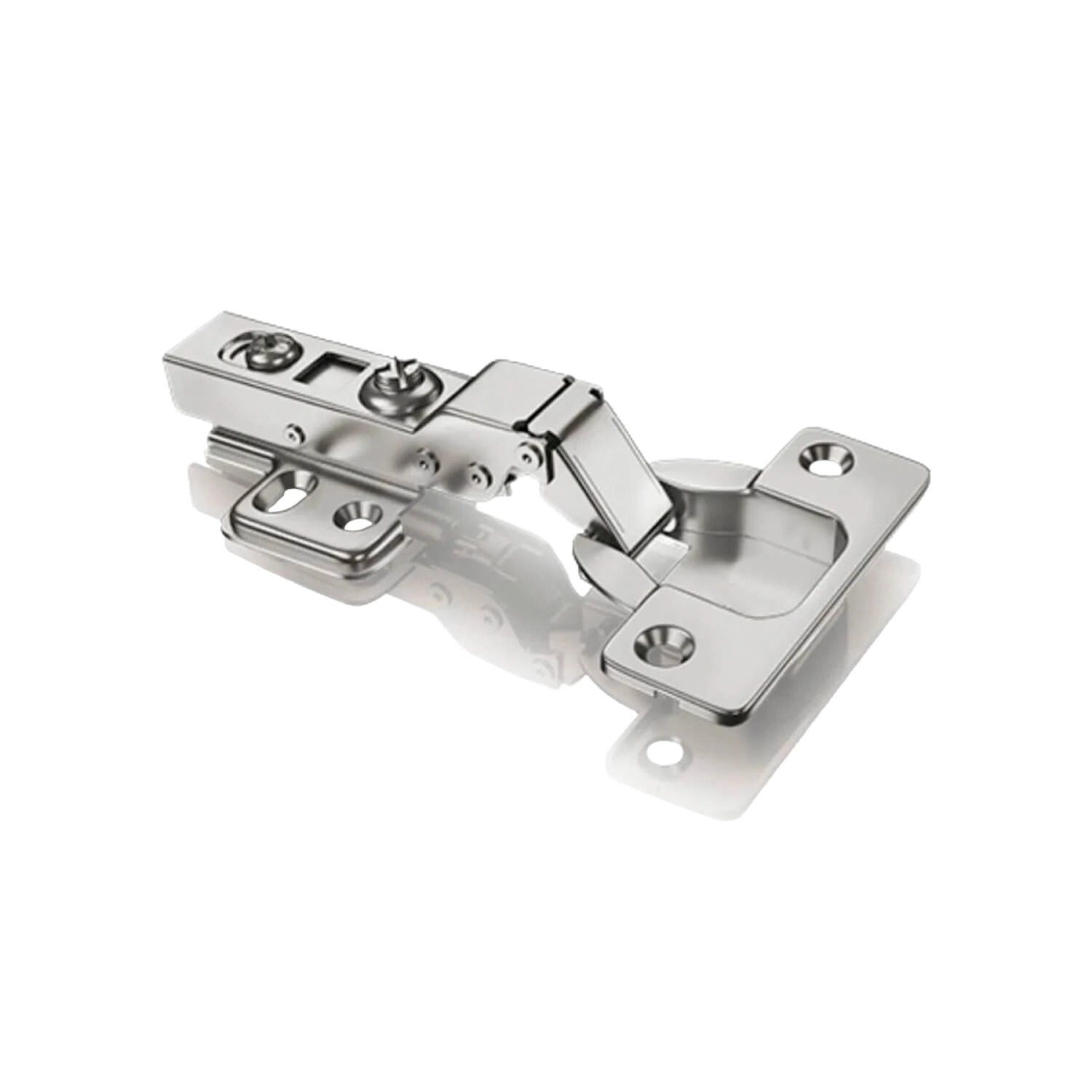 Dobradiça Reta 35mm Com Amortecedor Premium Móveis Em Geral