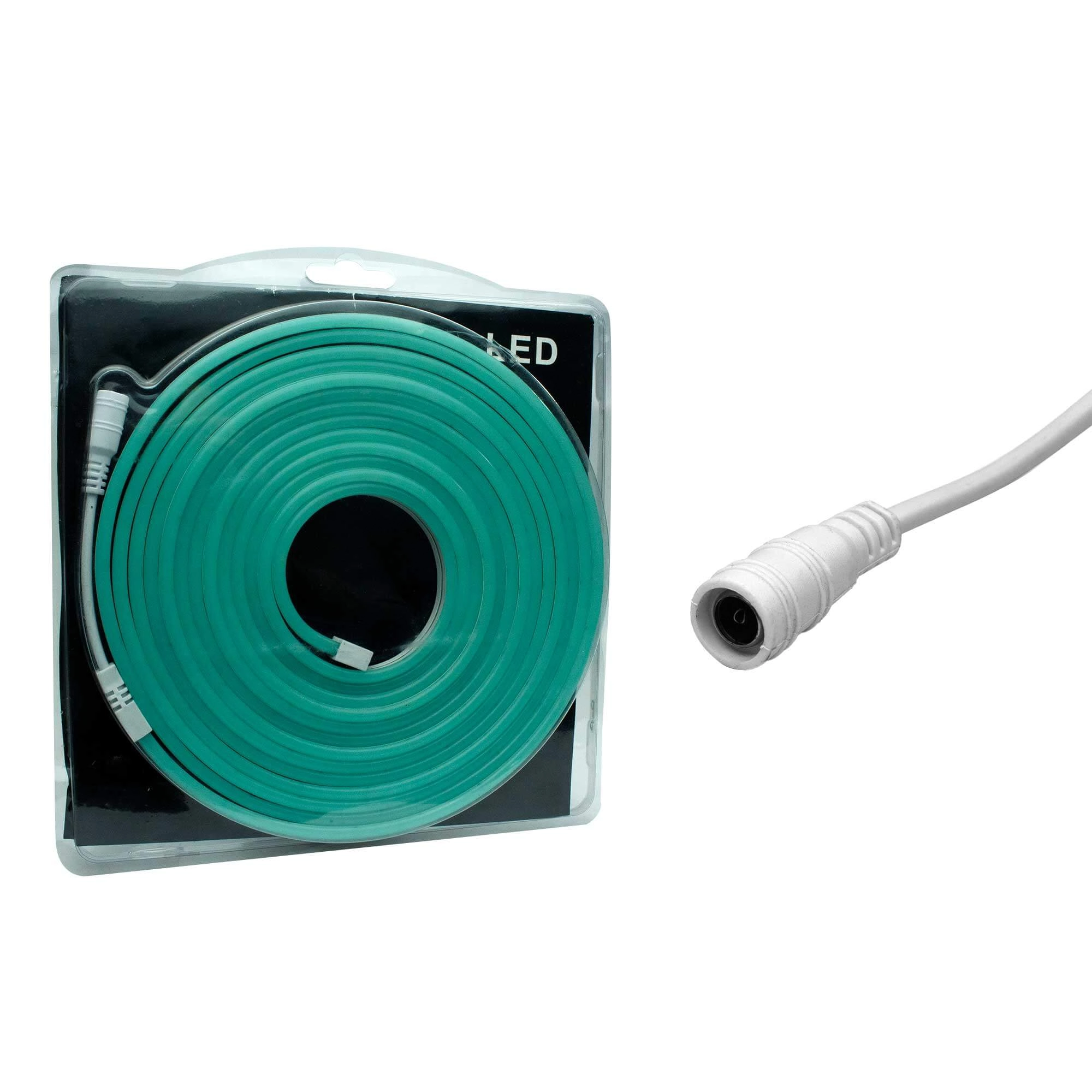 Mangueira Led Neon Azul Claro Flexível 12v - 5 Metros