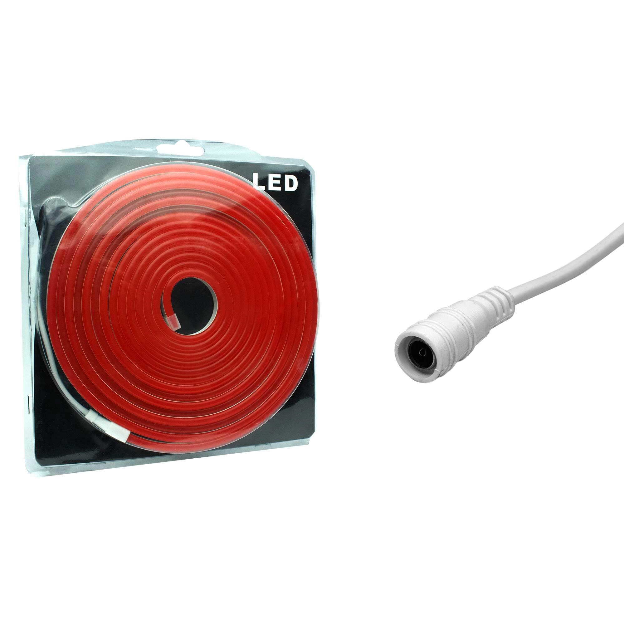 Mangueira Led Neon Vermelho Flexível 12v - 5 Metros