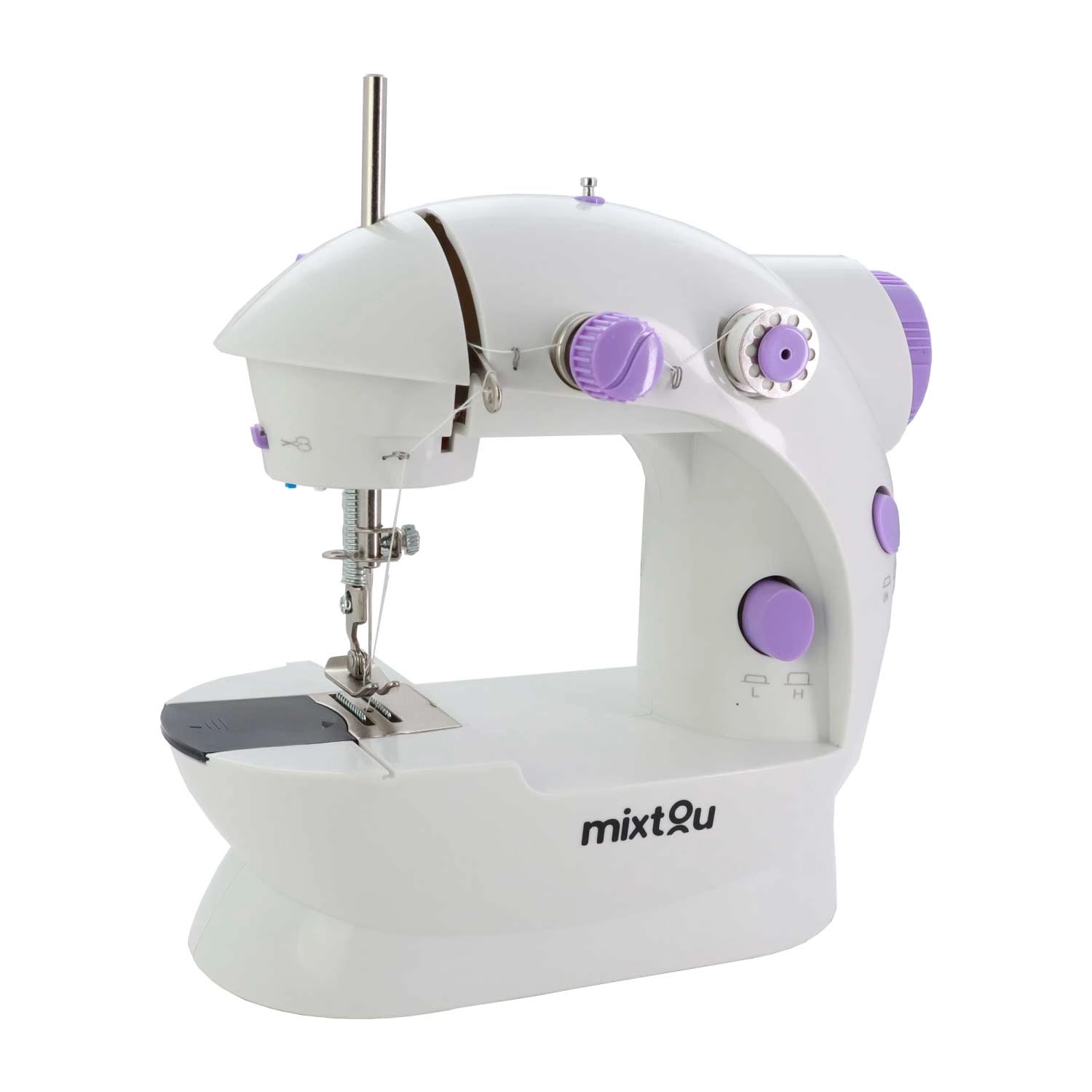 Mini Máquina De Costura Reta Portátil Com Pedal 110v/ 220v