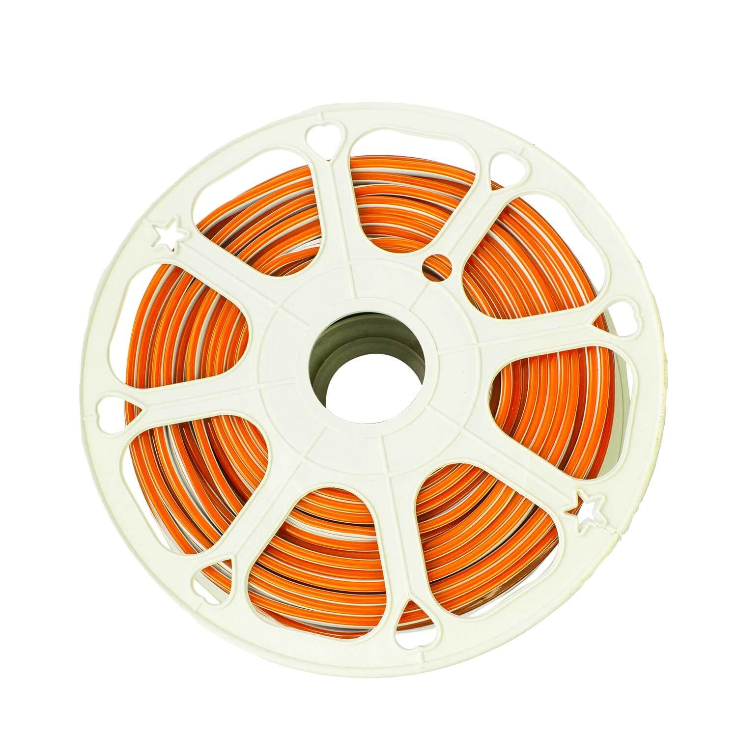 Mangueira Led Neon Laranja Flexível 12v - 50 Metros