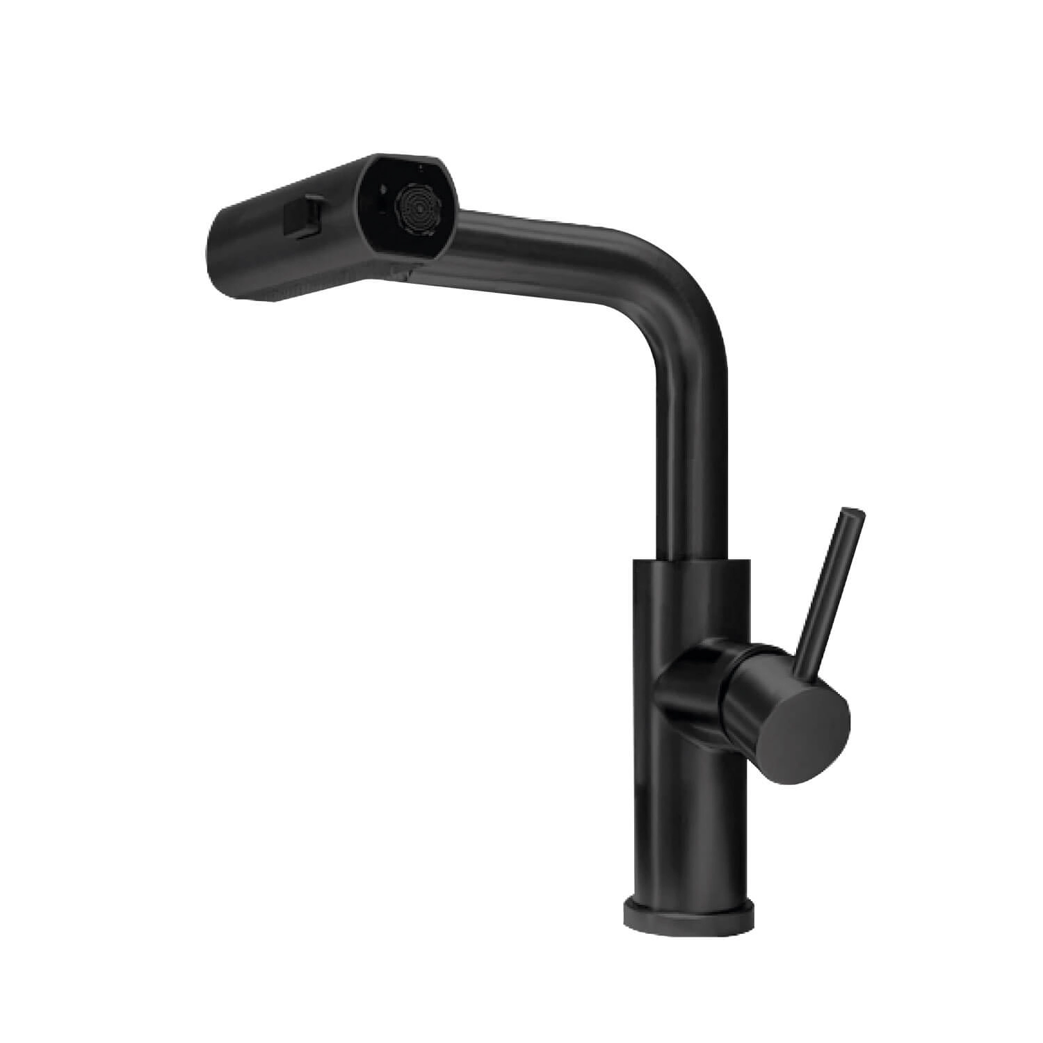 Torneira Premium Monocomando Rotação 1080° 3 Jatos - Preto