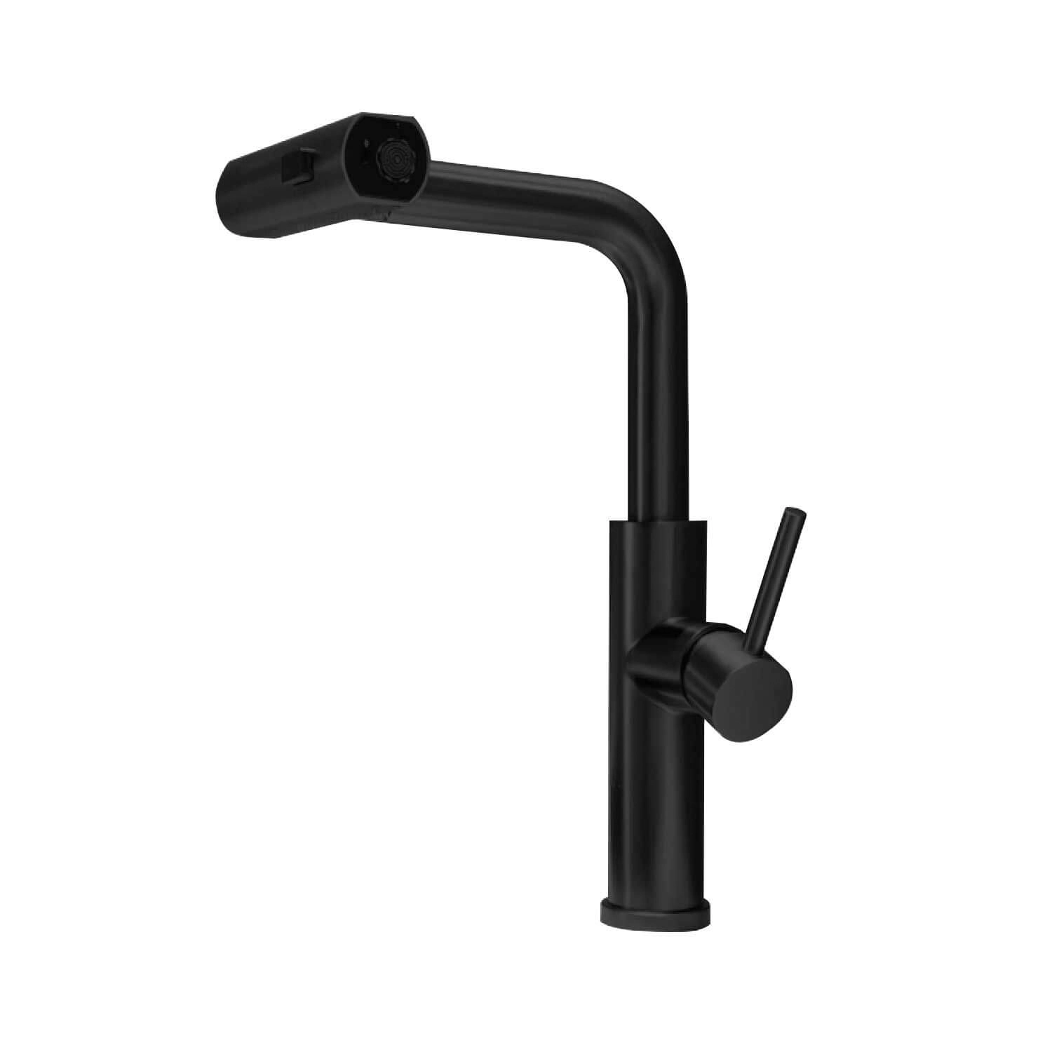 Torneira Gourmet Monocomando Rotação 1080° 3 Jatos - Preto
