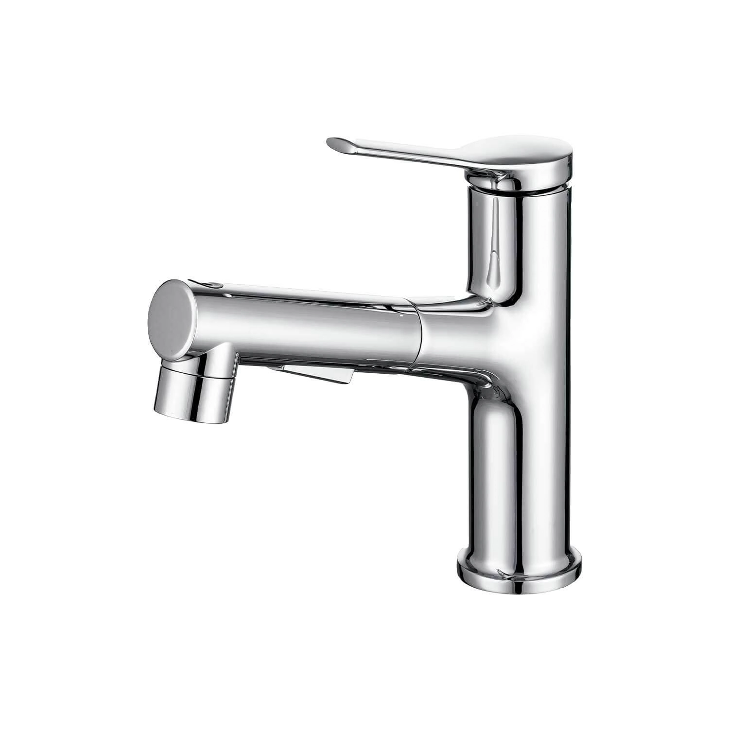 Torneira Luxo Lavatório Monocomando Bica Móvel 3 Jatos Inox