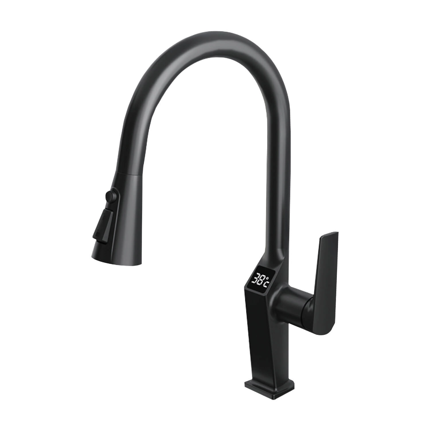 Torneira Prime Gourmet Monocomando 3 Jatos Bancada - Preto