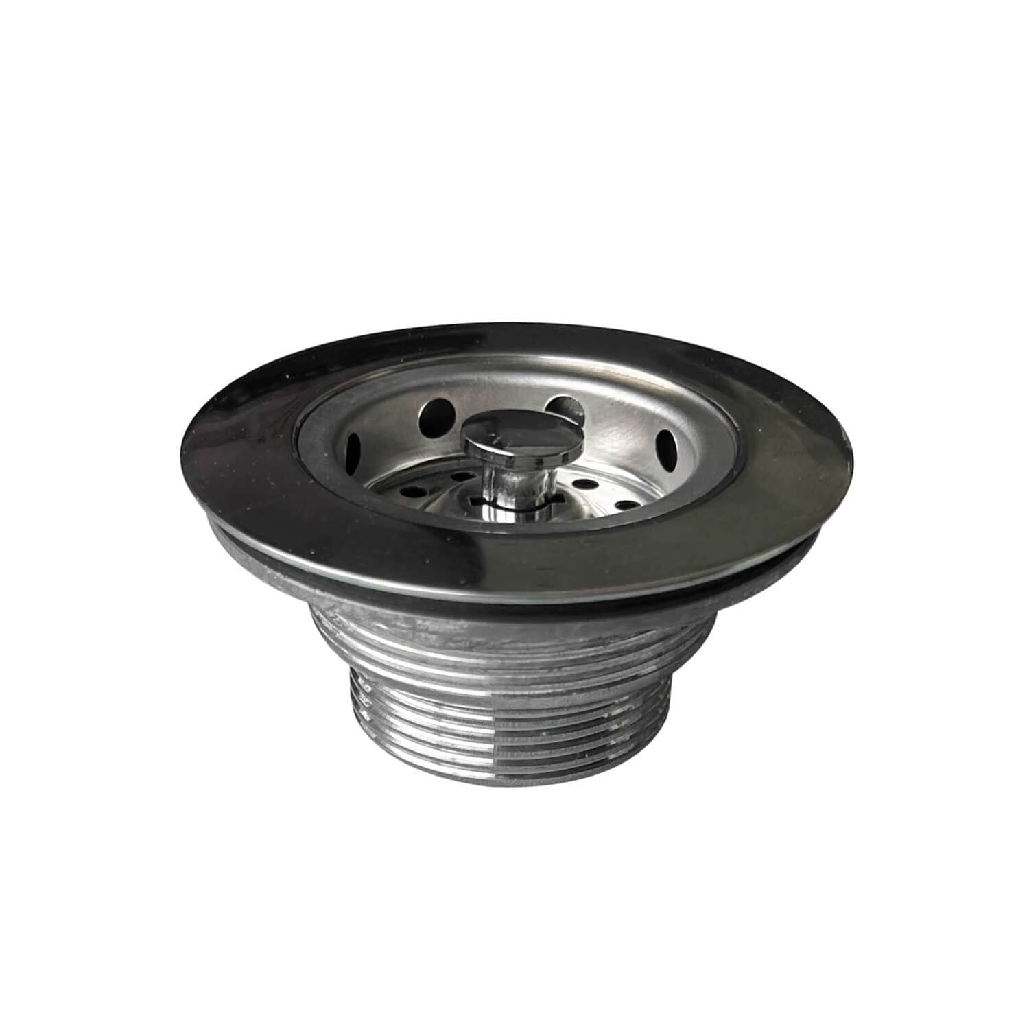 Válvula Pia Cozinha Escoamento 3" 1/2mm Acabamento Inox