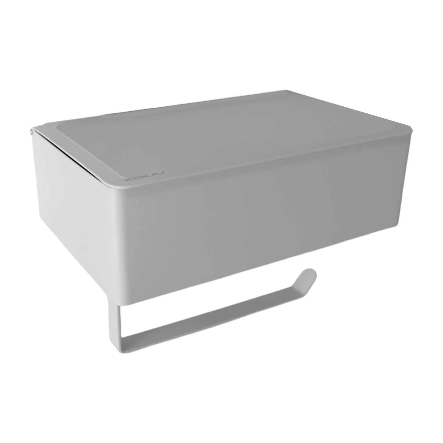 Suporte Papel Higiênico Branco 3 Em 1 Porta Lenço Umedecido Celular