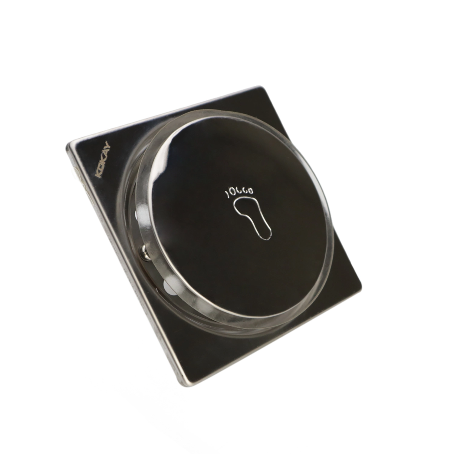 Ralo Inteligente Banheiro Click Up Quadrado Inox 9,4x9,4cm