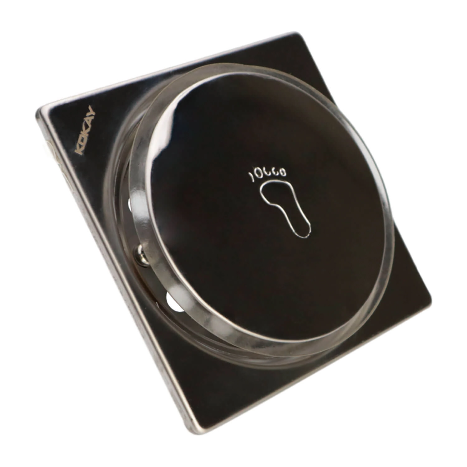 Ralo Inteligente Banheiro Click Up Quadrado Inox 15x15cm