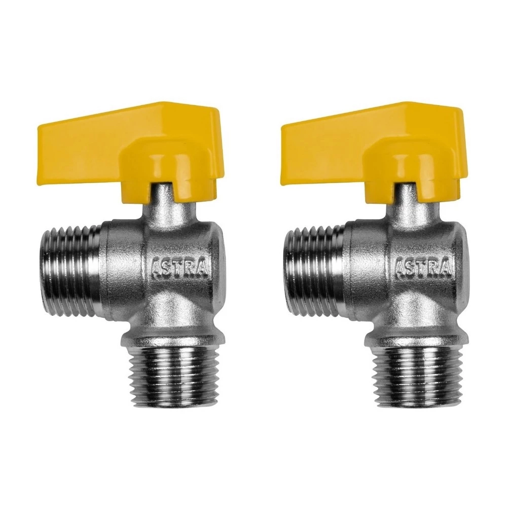 Kit 2 Registro Válvula Esférica 90° Rm X Rm 1/2   Pex Gás