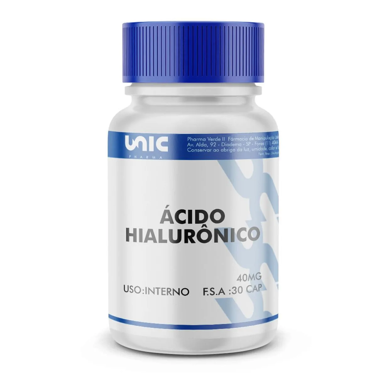 Ácido hialurônico 40mg 60 Cápsulas